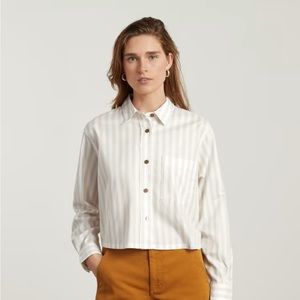 Everlane the silky cotton way-short top